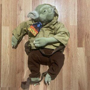 Disney Star Wars Yoda Backpack Buddies Plush 24” New With Tag - MINT